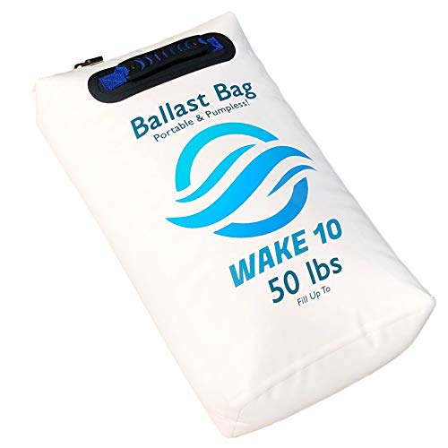 WAKE 10 Boat Ballast Bag, 50 lb, Portable Pumpless Wakeboarding & Wakesurfing