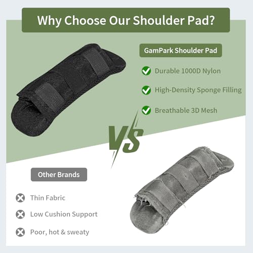 Tactical Shoulder Strap Pads - 2 Pack Soft Breathable Cushions