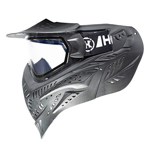 HSTL Goggle Paintball Airsoft Mask - Anti Fog Thermal Lens - Black/Clear