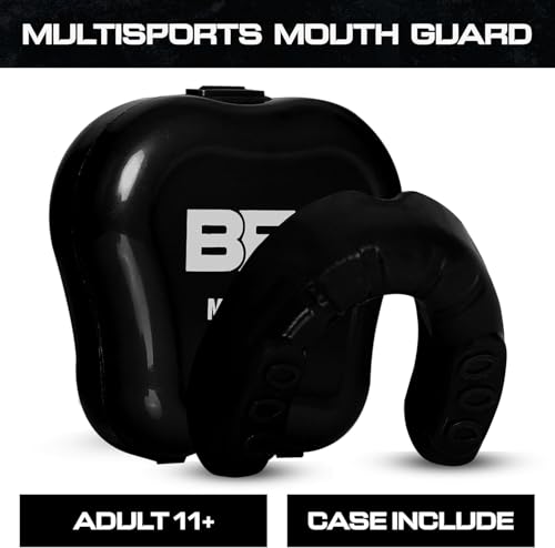 Kids Sports Mouth Guard with Case - BPA Free, Custom Fit for Contact Sports