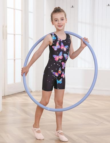 Girls Gymnastics Leotard Unitard Outfit for Ages 5-6 Years - Black