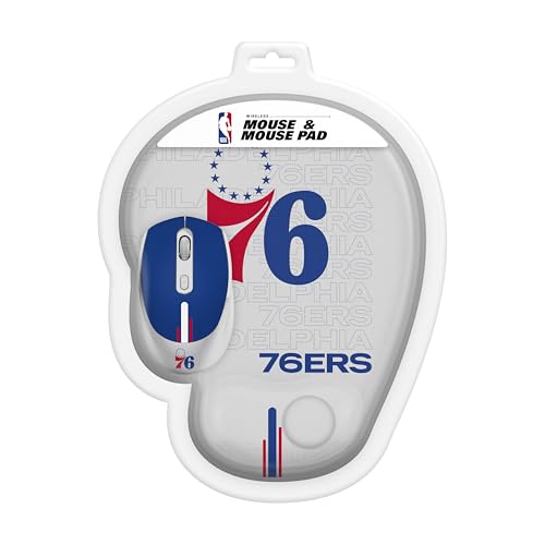 NBA Wireless Mouse and Mouse Pad Combo with Ergonomic Design