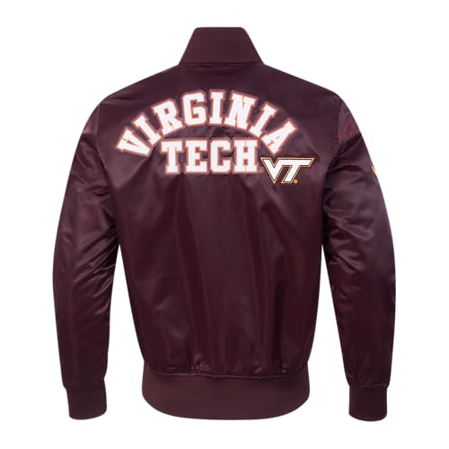 NCAA Men's Classic Chenille Satin Jacket - Virginia Tech Hokies - X-Large