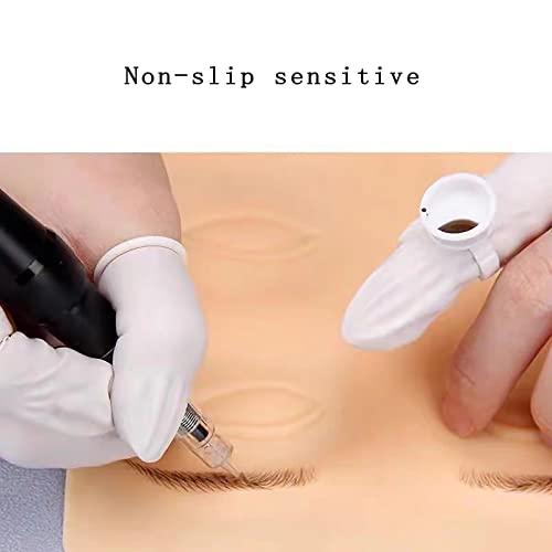 420 Pcs Disposable White Latex Finger Cots - Medium Size