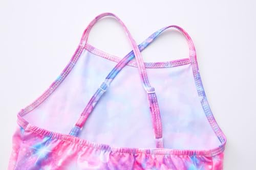 LUOUSE Swimwear for Girls Swimsuits Quick Dry Cross-Back Adjustable