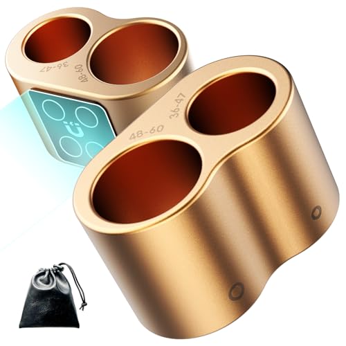 Magnetic Golf Cart Item Holder - Dual Slot, Gold