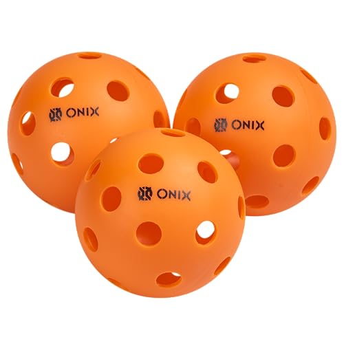 Indoor Pickleball Balls - Durable, Consistent Bounce, 3-Pack