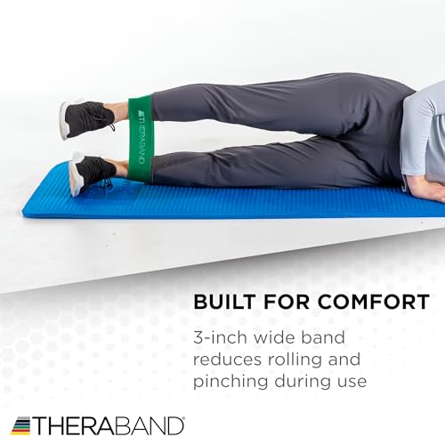 Resistance Band Loop - Heavy Green 12 Inch for Exercise & Therapy