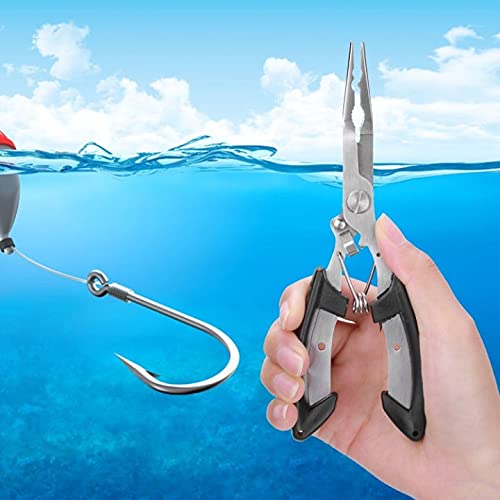 Aluminum Fishing Pliers with Fish Lip Gripper & Lanyard