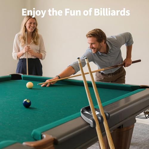 Portable Weighted Billiard Cue Rack with Chalk Holder - 2 Holes