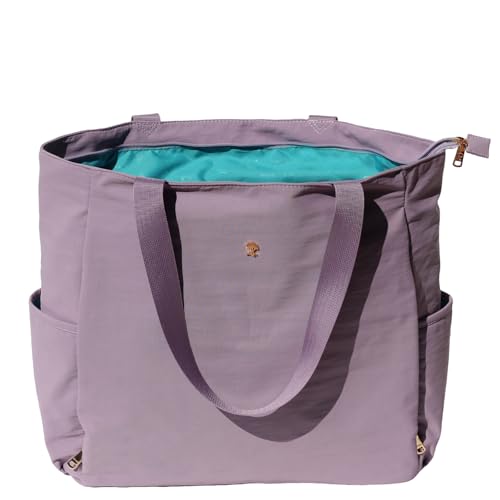 Yoga Mat Bag - Multi-Purpose Tote Carrier - Nylon Lavender Purple