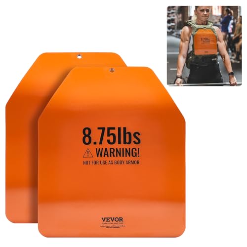 8.75 lb Weight Vest Plate Pair — Curved Steel 3D Design for Vests, 2 x 8.75 lb