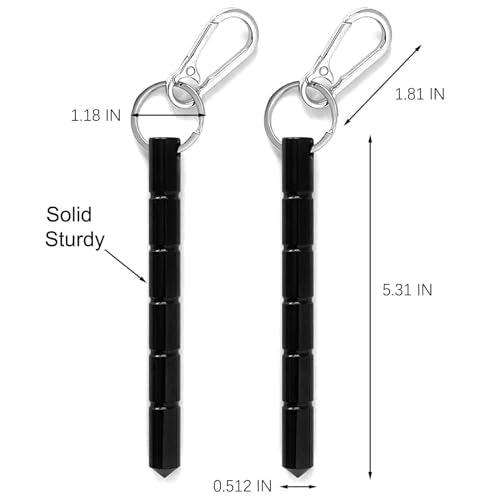 Tactical Keychain Self Defense Kubaton - Aluminum Safety Kit (2 pcs)