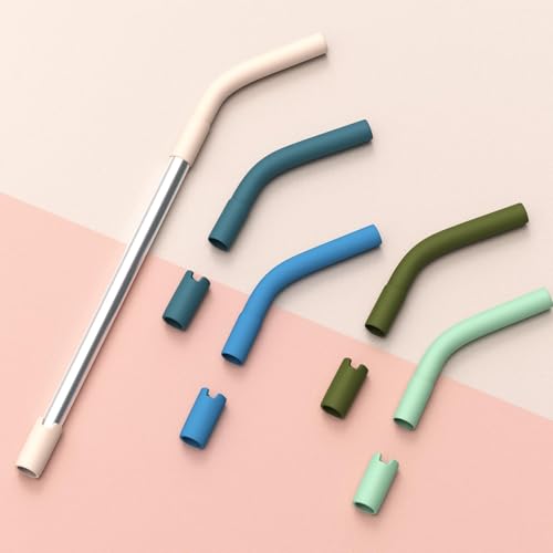 Silicone Straw Tips for 8-10mm Reusable Straws - 5 Pack