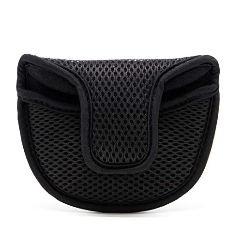Barudan Golf Lightweight Mesh Mallet Putter Cover Black for Odyssey Scotty Cameron Futura Taylormade