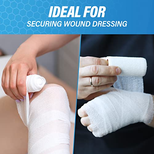 Premium Gauze Bandage Rolls 36-Pack Breathable Flexible Wound Cover 3x4.1 Yards