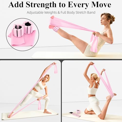 19-Piece Home Pilates Kit with Resistance Bands & Ring