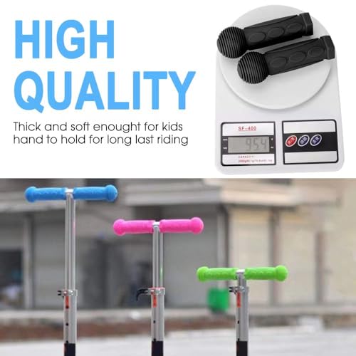 Scooter Grips for Kids - Soft TPR Handlebar Grips 22.2mm - Black