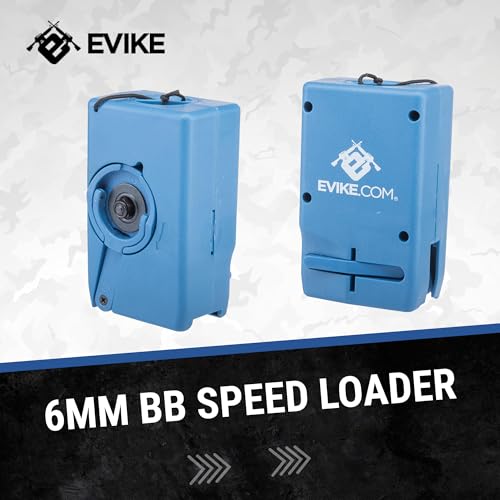 6mm BB Winding Speed Loader for M4 Airsoft Magazines - Blue