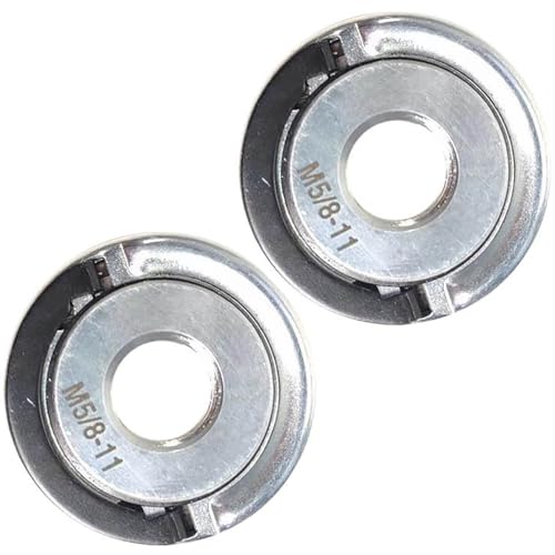 2Pcs Angle Grinder Flange Nuts, Quick Change 5/8-11 Grinder Locking Nuts, Quick Release Nut Replacement Parts for Angle Grinder