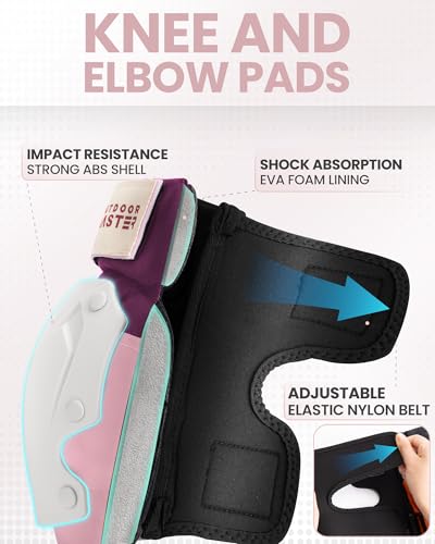 Skate Protective Gear Set for Adults & Youth - Pink - M
