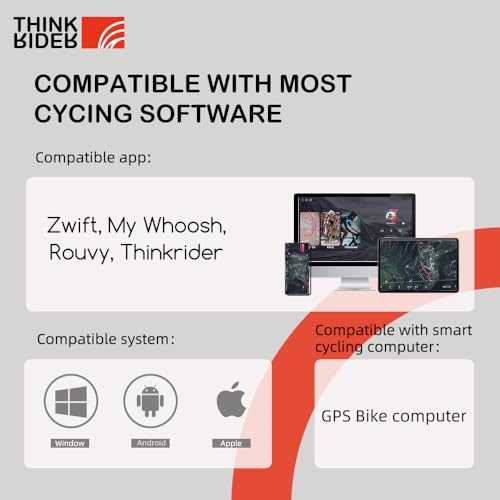 Smart Bike Trainer with 2000W Power Output - Quiet & Compatible with ZWIFT