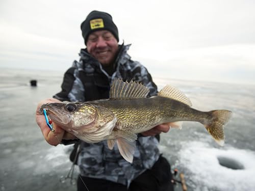 Tungsten Slim Spoon Ice Fishing Lure - 1/8 Oz - Gold Perch