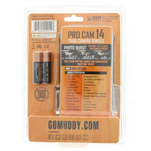 Muddy Pro Cam 14 Trail Camera 14MP 480 Video 80ft IR Range Hunting Outdoor