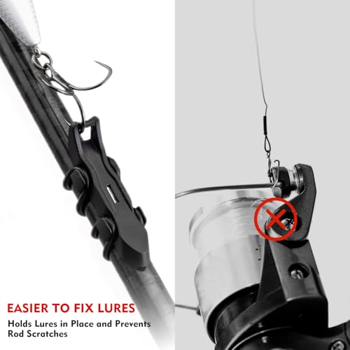 Magnetic Fishing Hook Keeper - 4 Pack with Rubber O-Rings