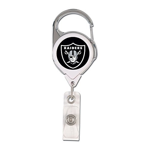 Premium Retractable Badge Holder - Oakland Raiders Team Color