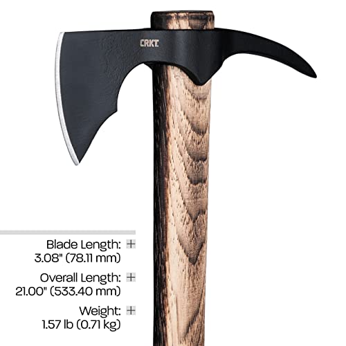 CRKT Odr Outdoor Axe with Carbon Steel Blade and Hickory Handle