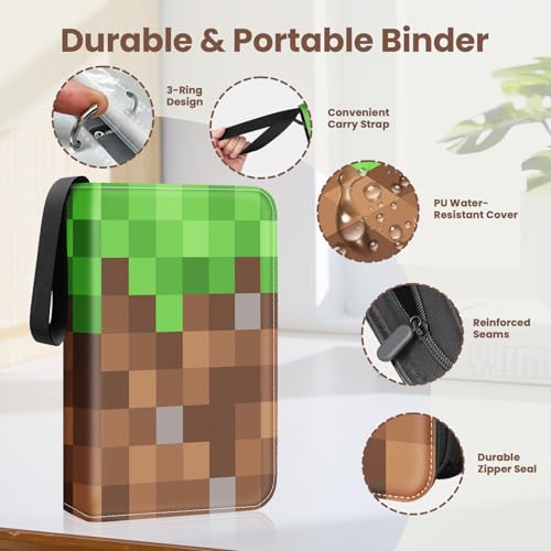 Deep Green 9-Pocket Trading Card Binder for 900 Cards - Winsing