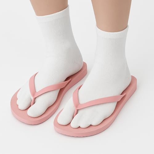 4 Pairs Japan Tabi Socks - Cotton Split Toe for Flip Flops