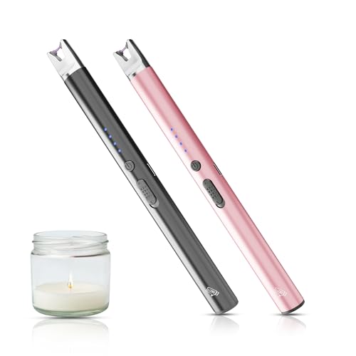 2 Pack Rechargeable Electric Candle Lighter with Long Stem