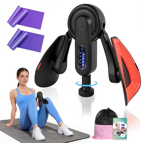 Adjustable Thigh Trainer for Women - 15-80LB Resistance - Black