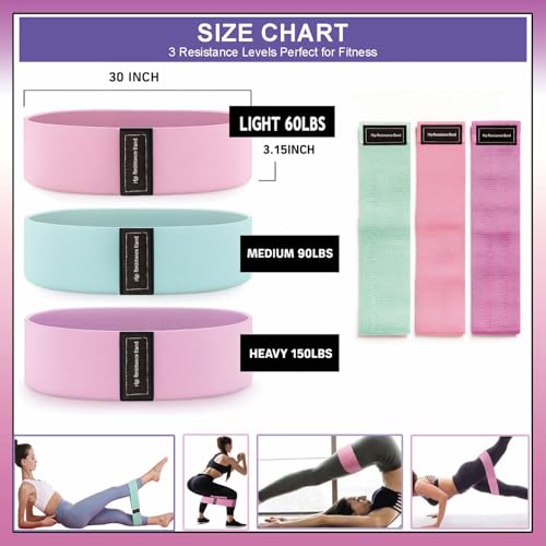 Yoga Pilates Ring Set - 18 Pcs Fitness Kit for Women - Pink