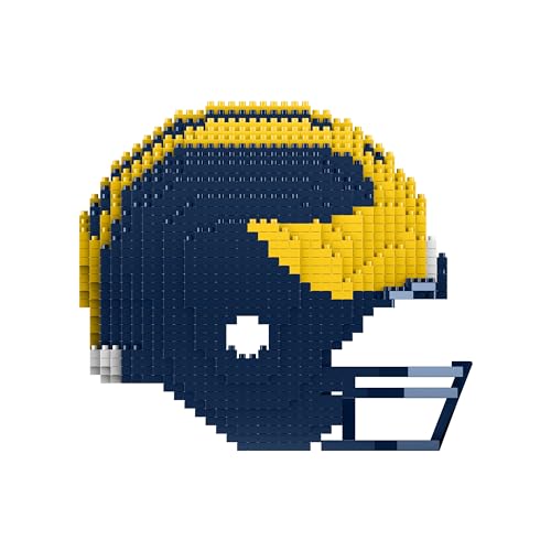 Michigan Wolverines 3D BRXLZ Puzzle Replica Helmet Set - One Size