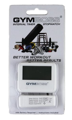 Compact Interval Timer & Stopwatch - White/Gray Gloss