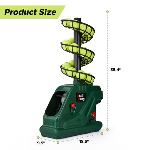 Portable Tennis Ball Machine - 5 Angles, 2 Power Levels, 30 MPH