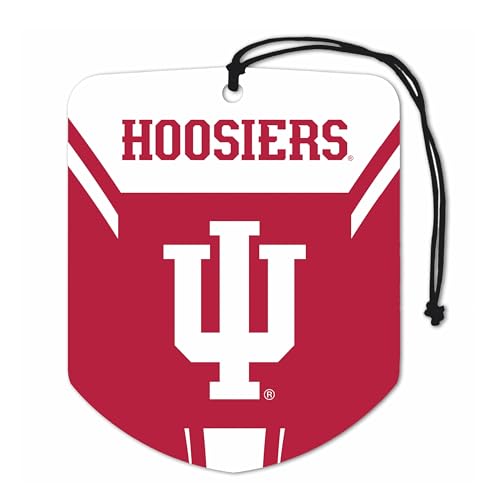 NCAA Indiana Hoosiers Car Air Freshener - 2 Pack, Black Ice Scent