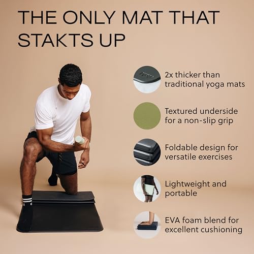 Foldable Yoga Mat - Non-Slip Portable Exercise Mat - Iron