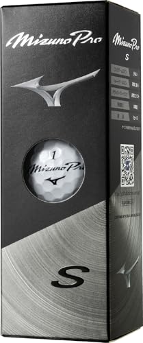 Mizuno PRO S Golf Balls - White, 1 Dozen, High-Performance Distance & Control