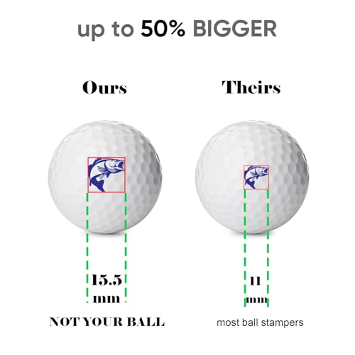ZEETY Crossbones Golf Ball Stamp for Easy Marking & Identification