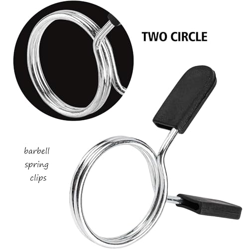 2-Inch Olympic Barbell Collars - Professional Weightlifting Spring Clamps