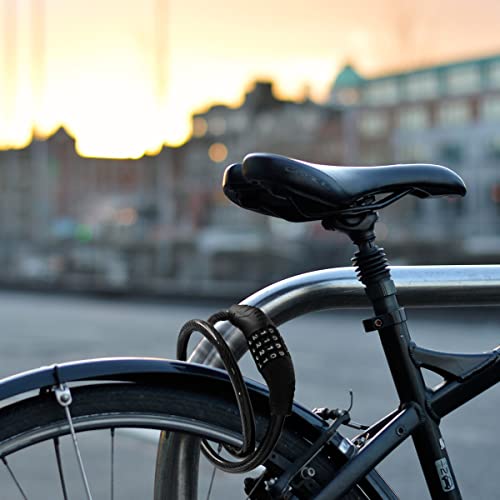 4-Digit Resettable Bike Lock Cable - 3 Feet Long Anti-Theft