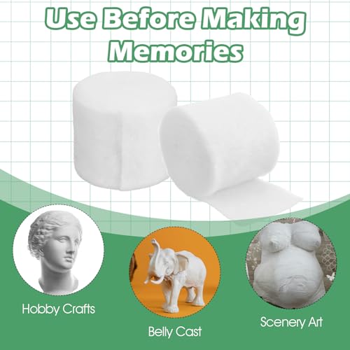 Soft Cotton Cast Padding Wrap - 6 Rolls, 2 Inch x 8.85 ft