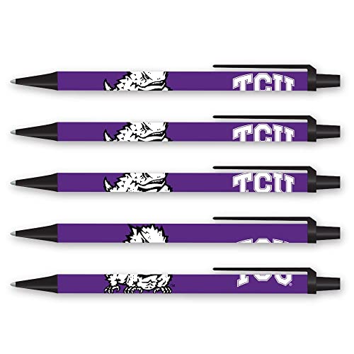 NCAA TCU Horned Frogs Click Pen Set - 5 Pack