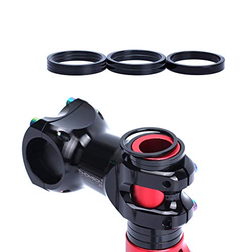 Bicycle Headset Spacer Set - 8 PCS Aluminum Alloy, 1-1/8 Inch, 4 Sizes