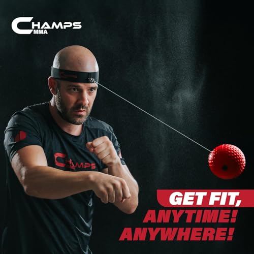 MMA Boxing Reflex Ball Set with Punch Counter App - Speed Training Kit