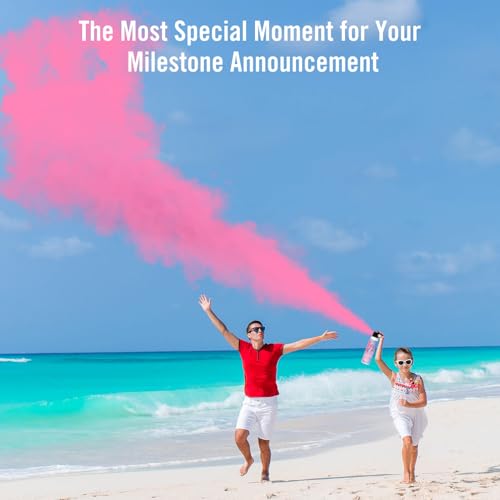 Baby Girl Reveal Party Supplies - 100% Biodegradable Pink Gender Reveal Decor (2 Pack)